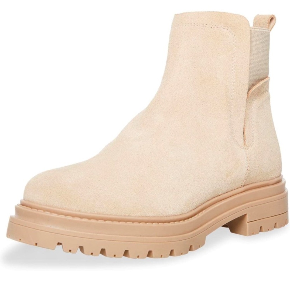 Steve Madden Cream Ankle Booties